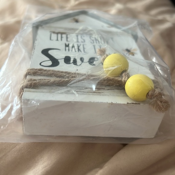 Life is short make it sweet house decorative block by “Collins” - Picture 4 of 7